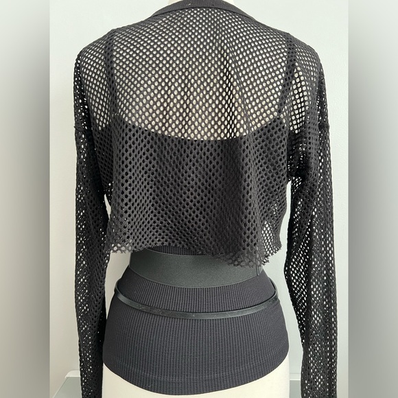 Limited Thin Leather Belt Black Silver Loop Contemporary Modern Womens M 32-34 - Picture 13 of 17